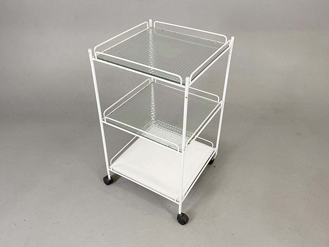Foto White Hospital Trolley h82x46x46