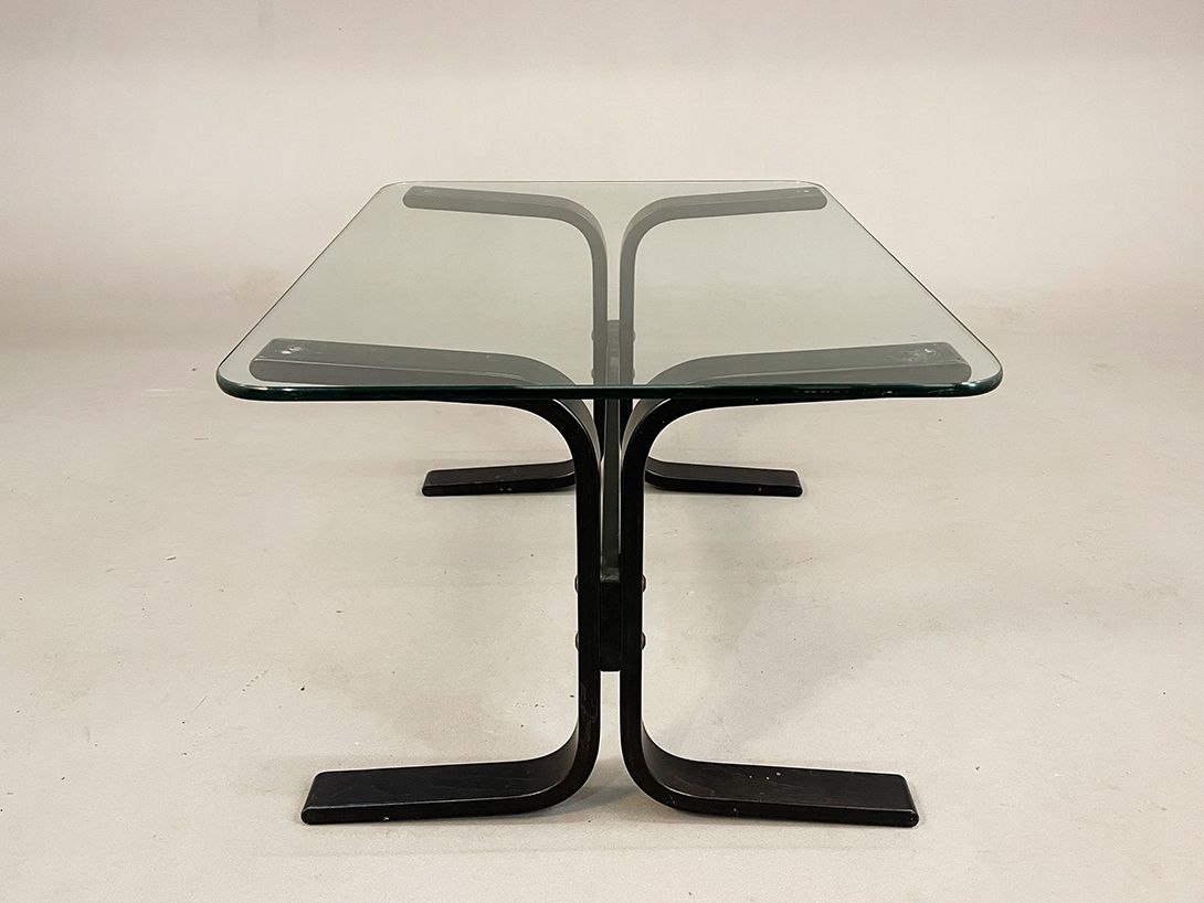 Foto Small Glass Top Coffee Table h42