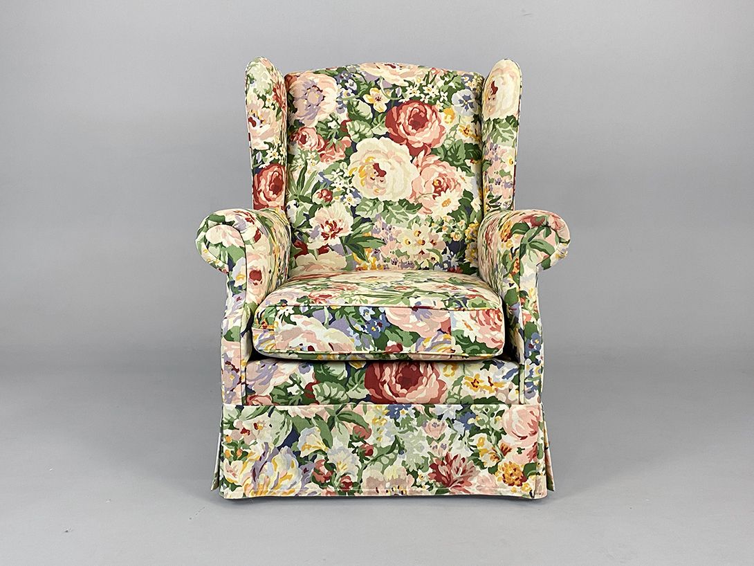 Foto Flowered Upholstered Armchair