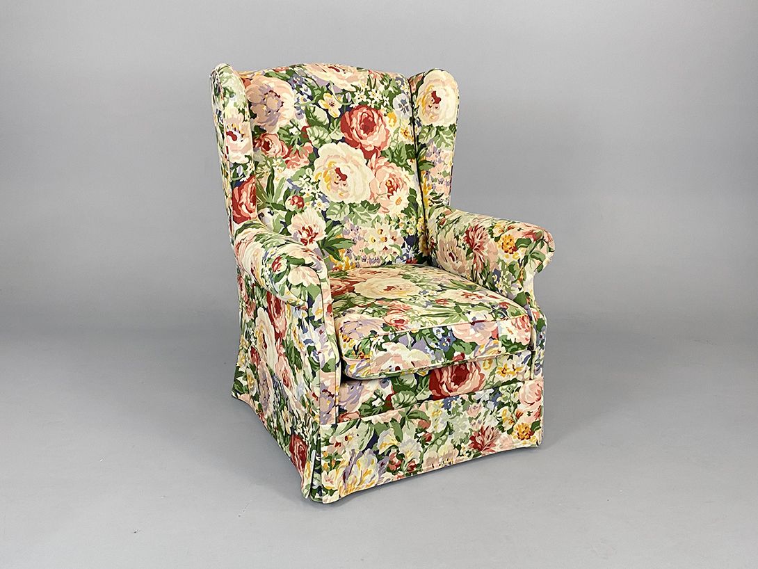 Foto Flowered Upholstered Armchair