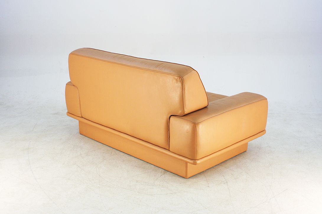 Foto Cognac Leather Sofa