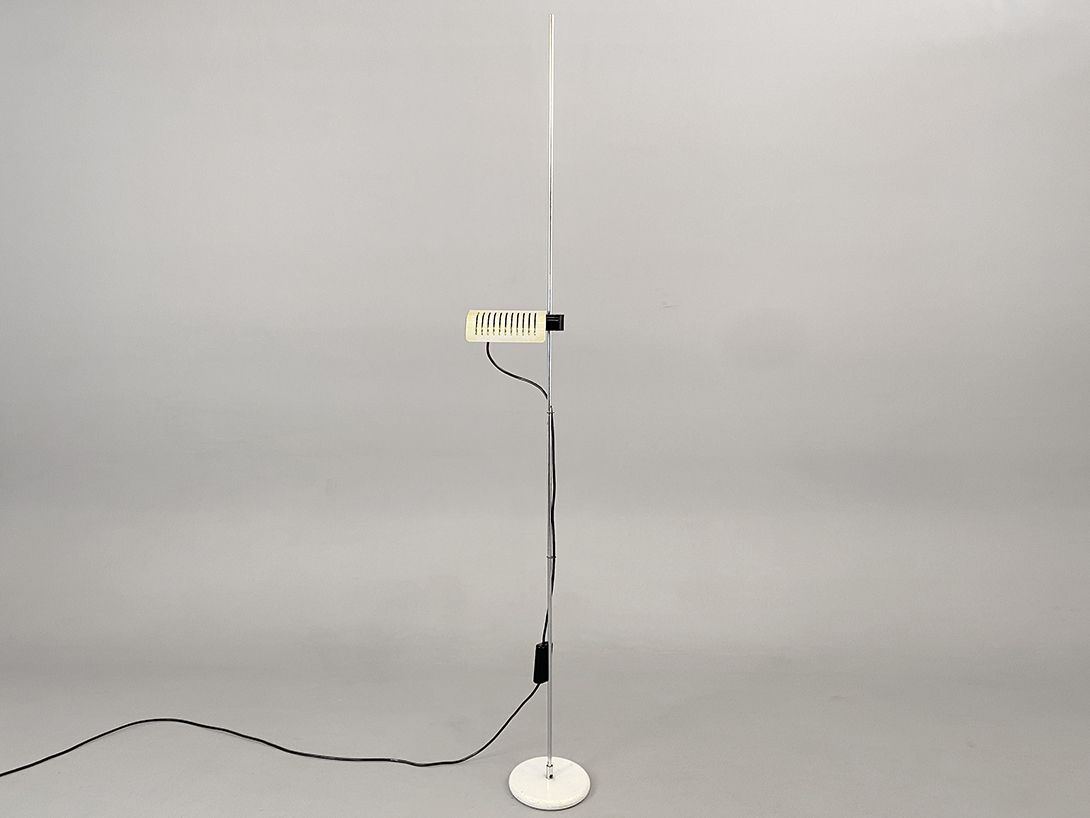 Foto White adjustable industrial Floor Lamp h214 C1+