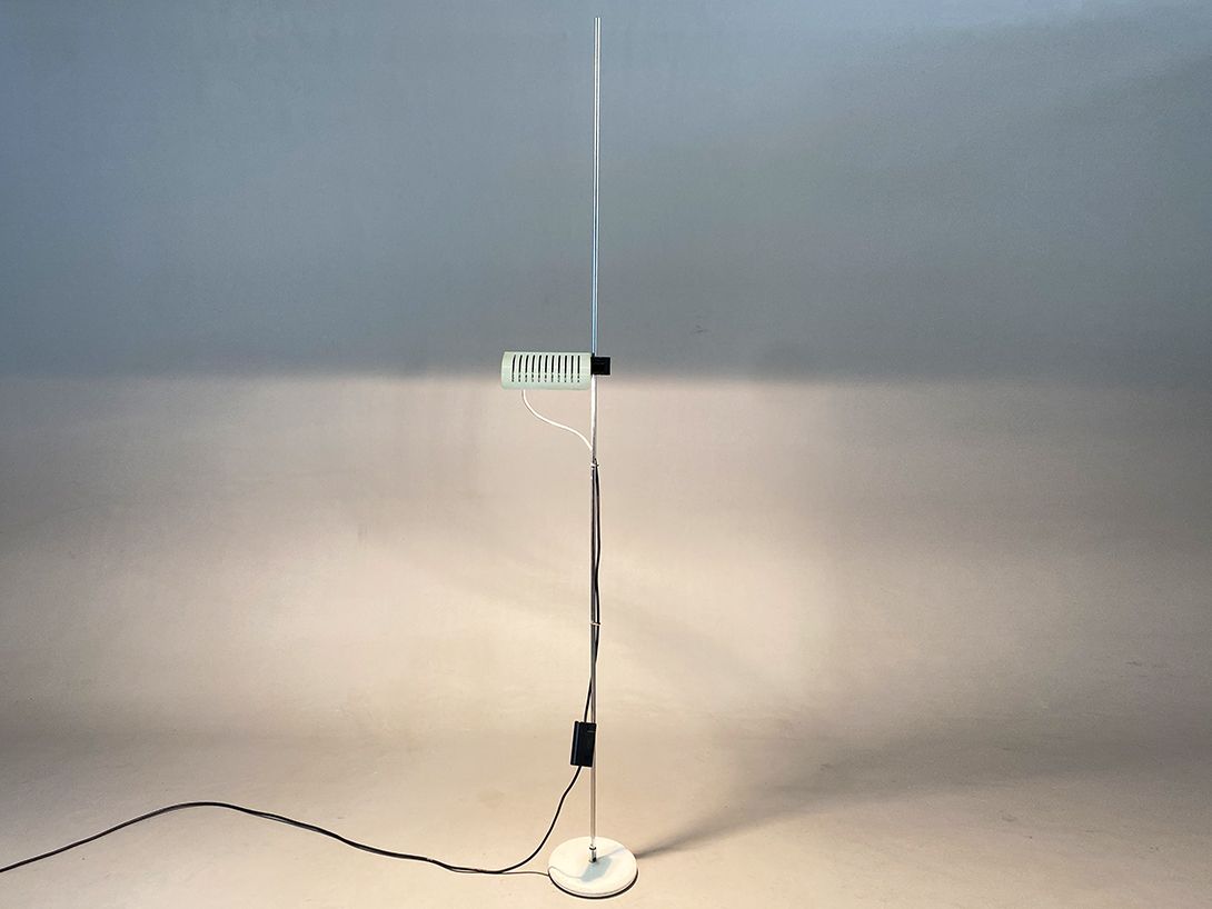 Foto White adjustable industrial Floor Lamp h214 C1+
