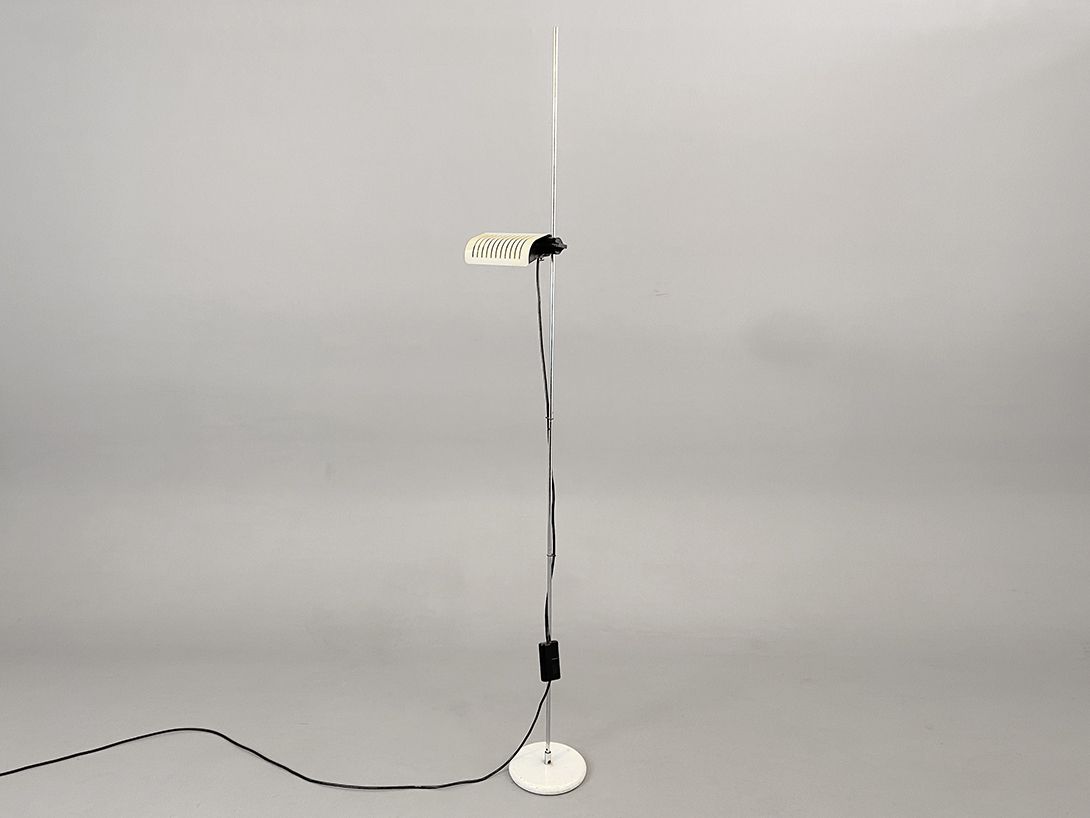 Foto White adjustable industrial Floor Lamp h214 C1+