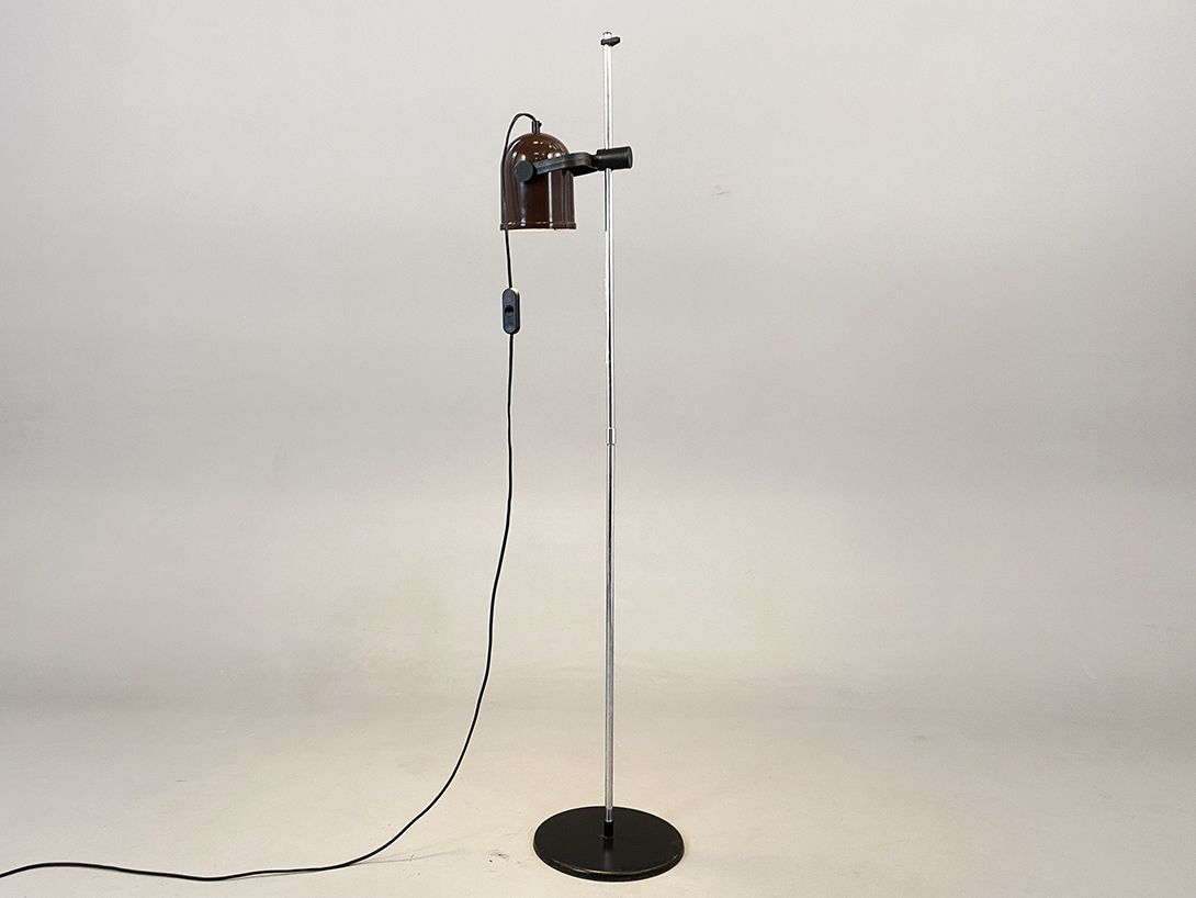 Foto Chocolate Brown Metal Spot Floor Lamp h134