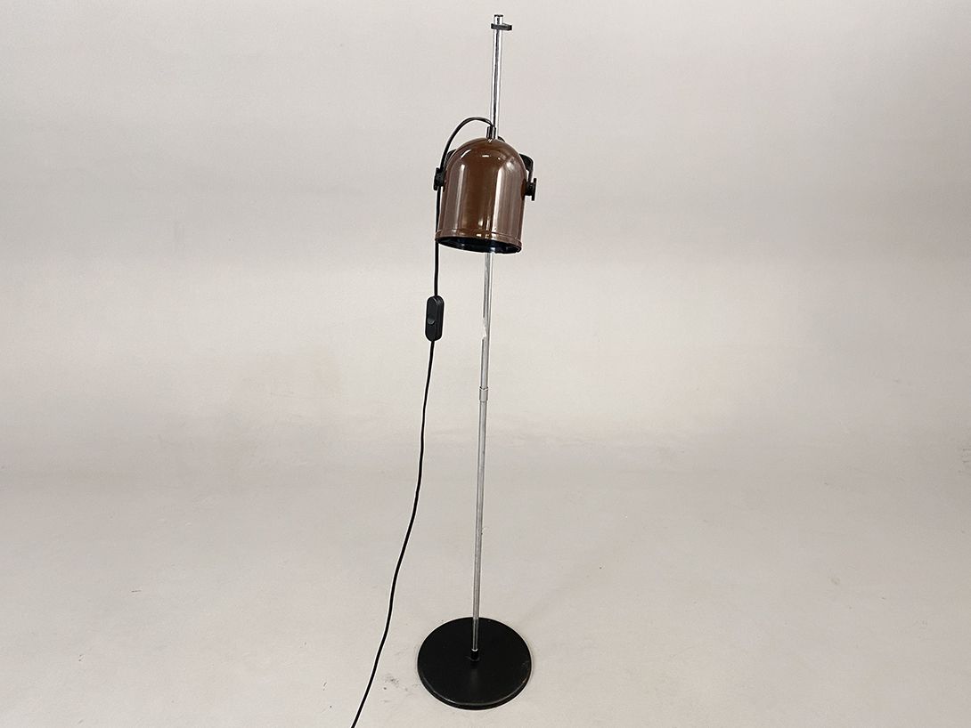 Foto Chocolate Brown Metal Spot Floor Lamp h134
