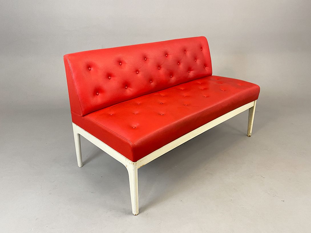 Foto Bright Red American Fifties Diner Sofa