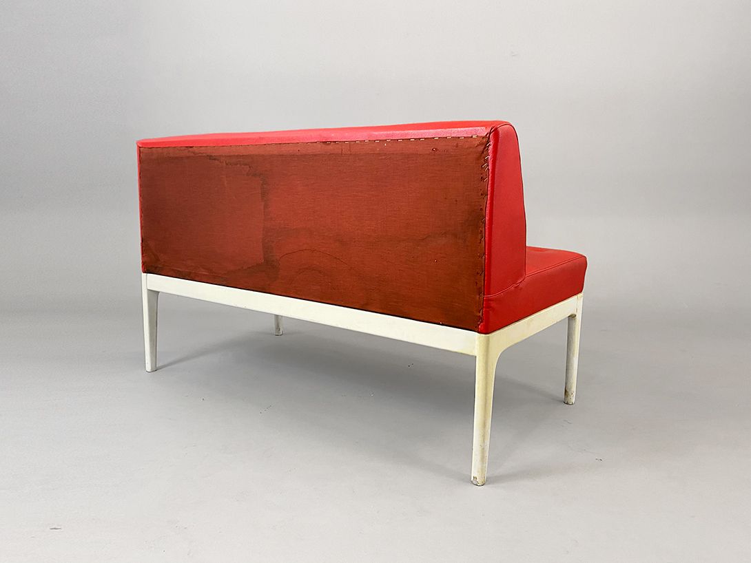 Foto Bright Red American Fifties Diner Sofa