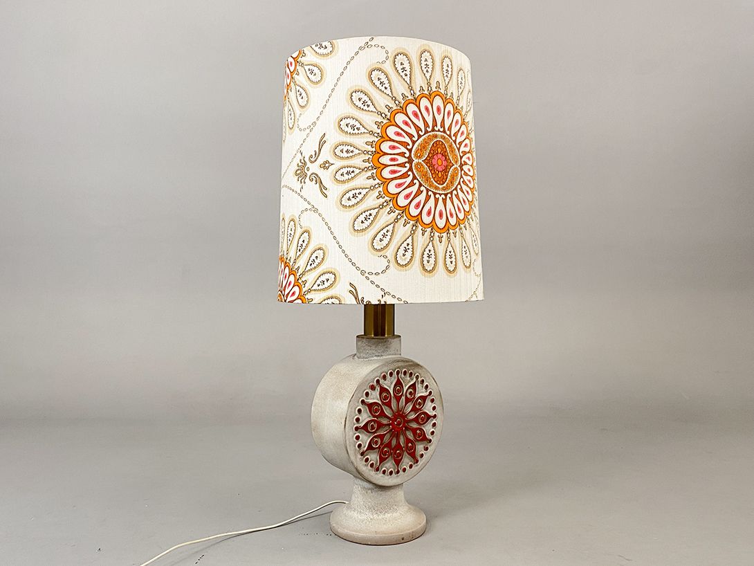 Foto Tall Hippie Ceramic Art Table Lamp h103