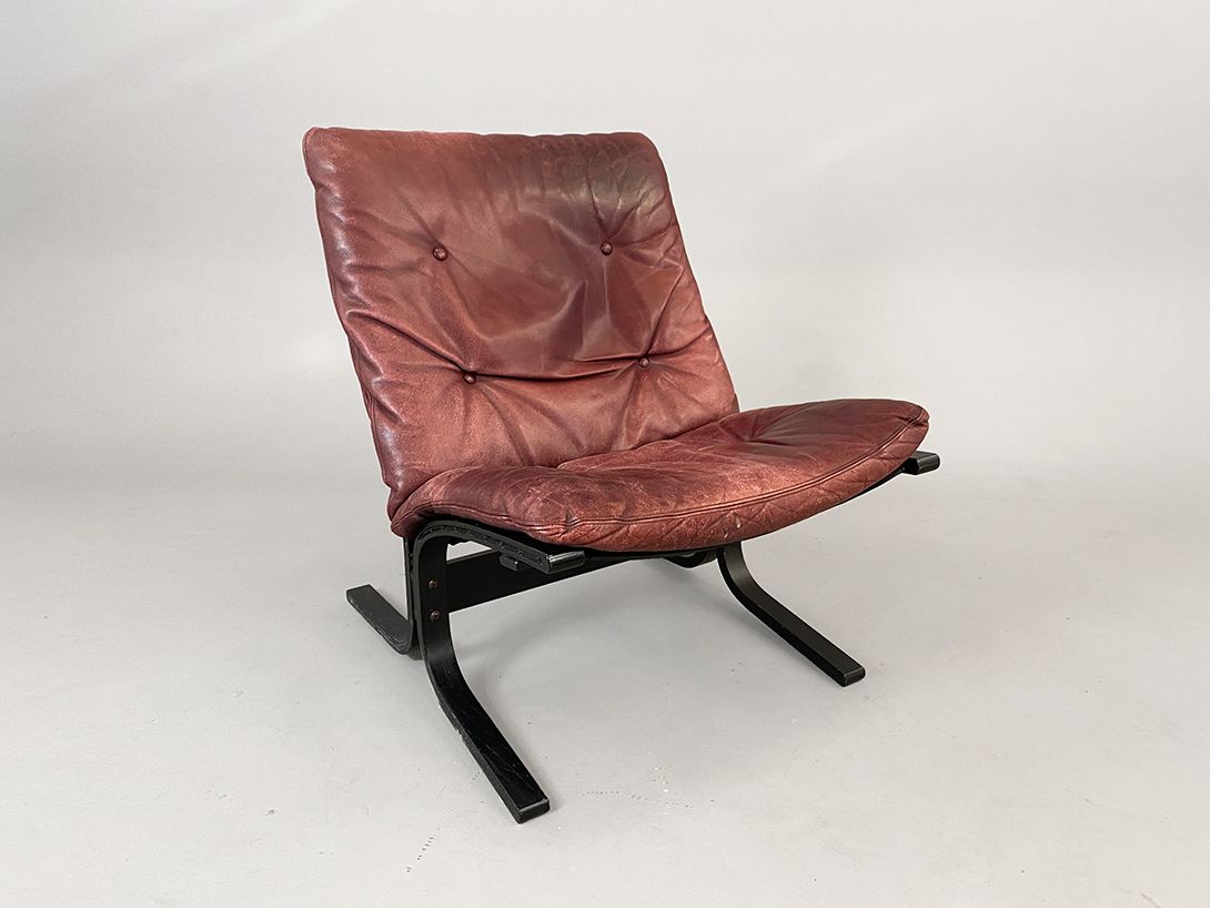 Foto Ingmar Relling Siesta Berry Leather Modular Sofa Seat