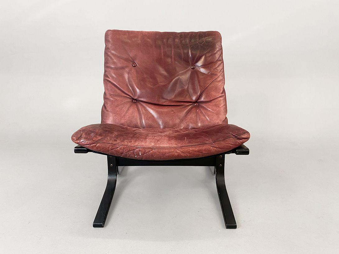Foto Ingmar Relling Siesta Berry Leather Modular Sofa Seat