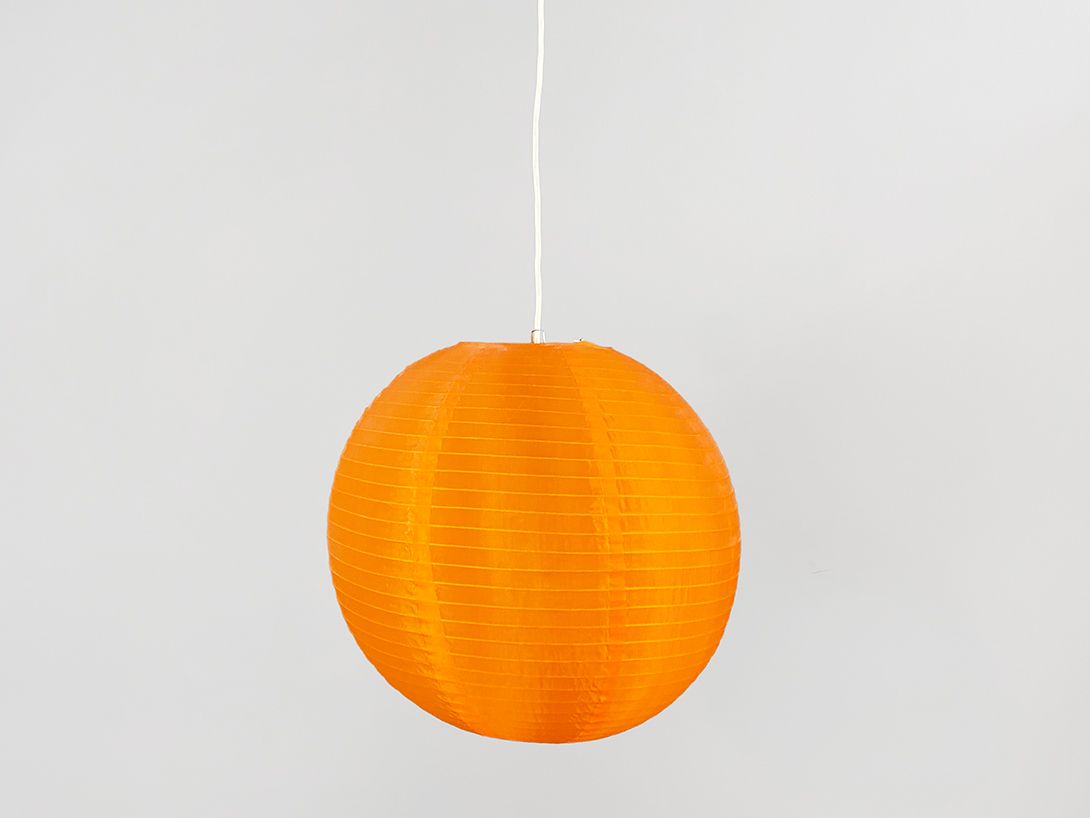 Foto Orange Paper Ball Pendant Lamp ø40