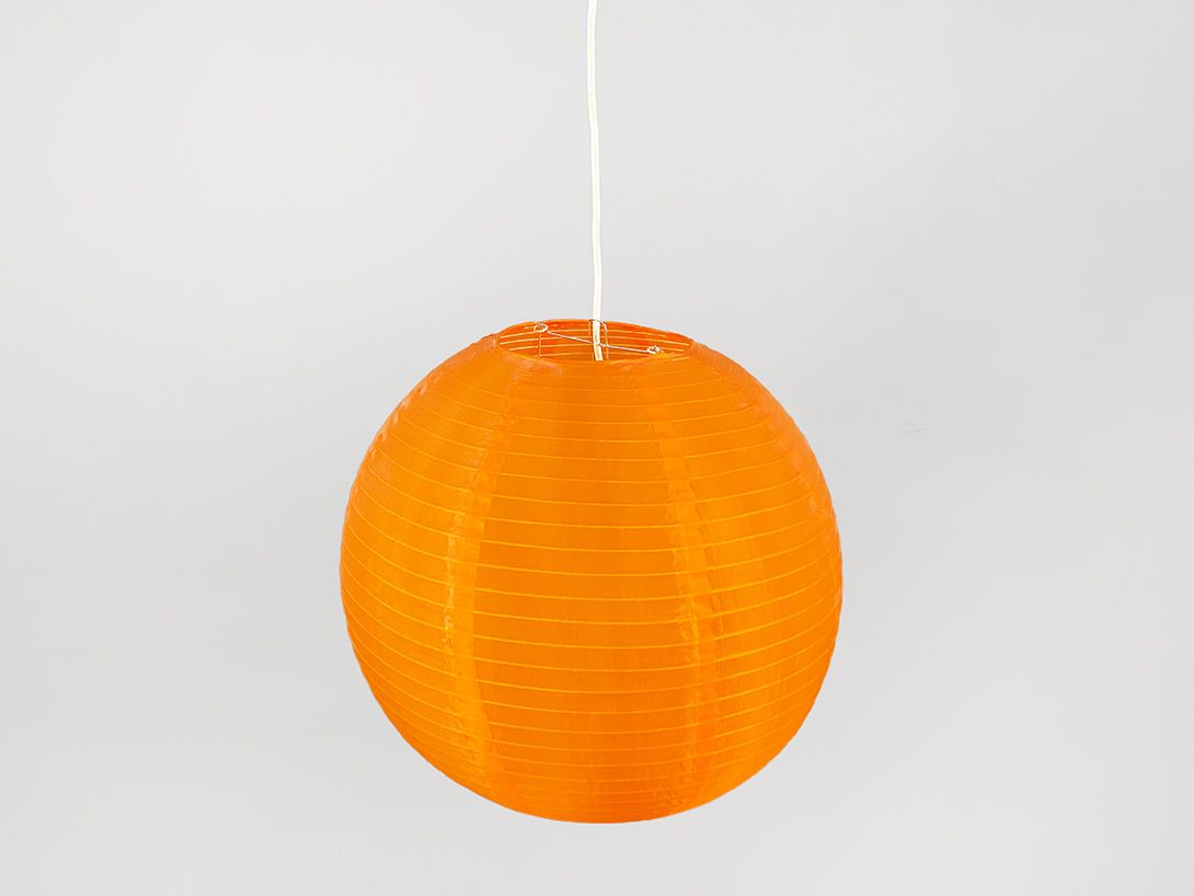 Foto Orange Paper Ball Pendant Lamp ø40