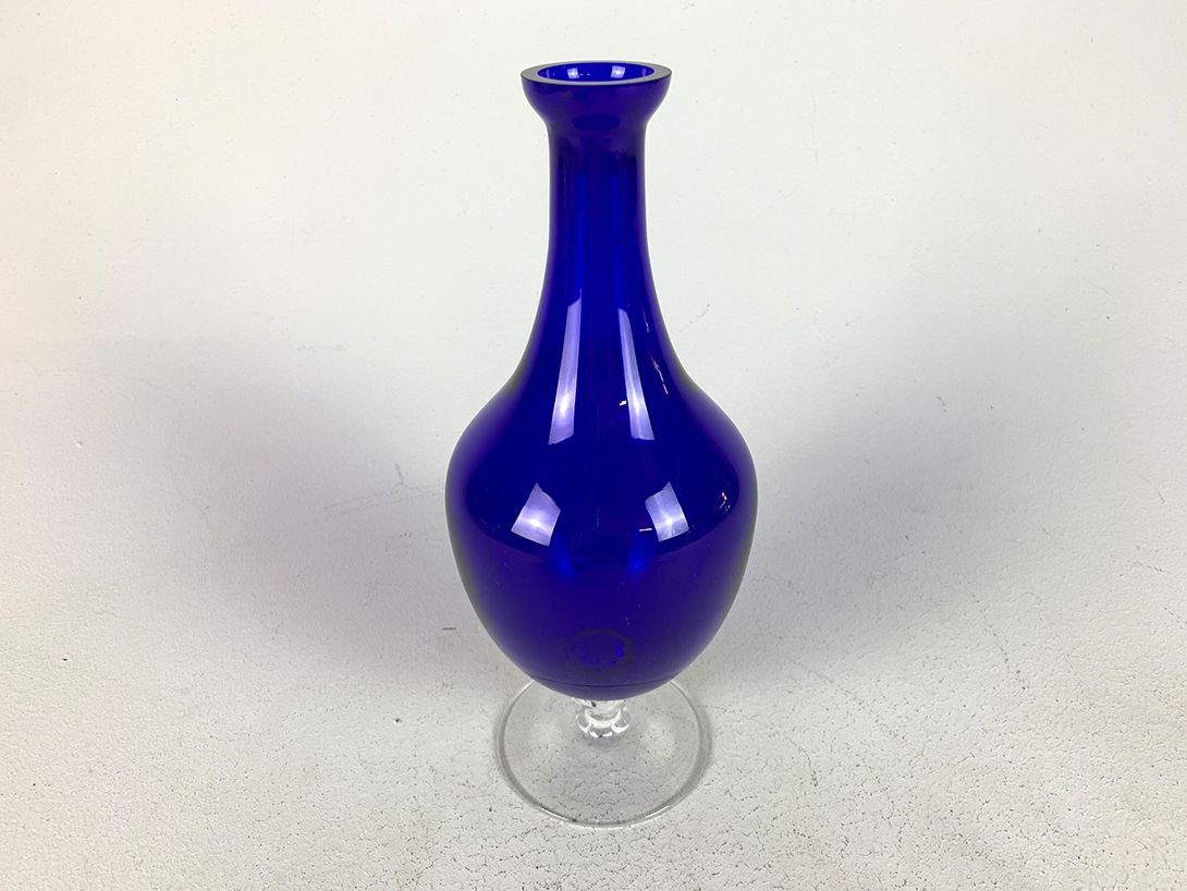 Foto Blue Glass Vase Murano h32