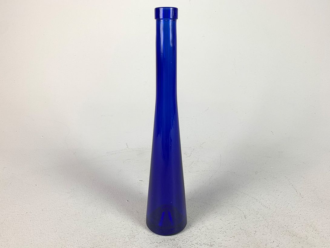 Foto Slim Intense Blue Glass Bottle Vase h32