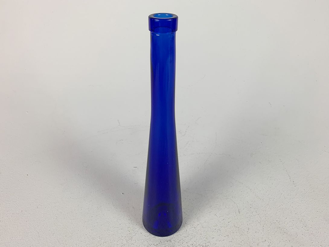 Foto Slim Intense Blue Glass Bottle Vase h32