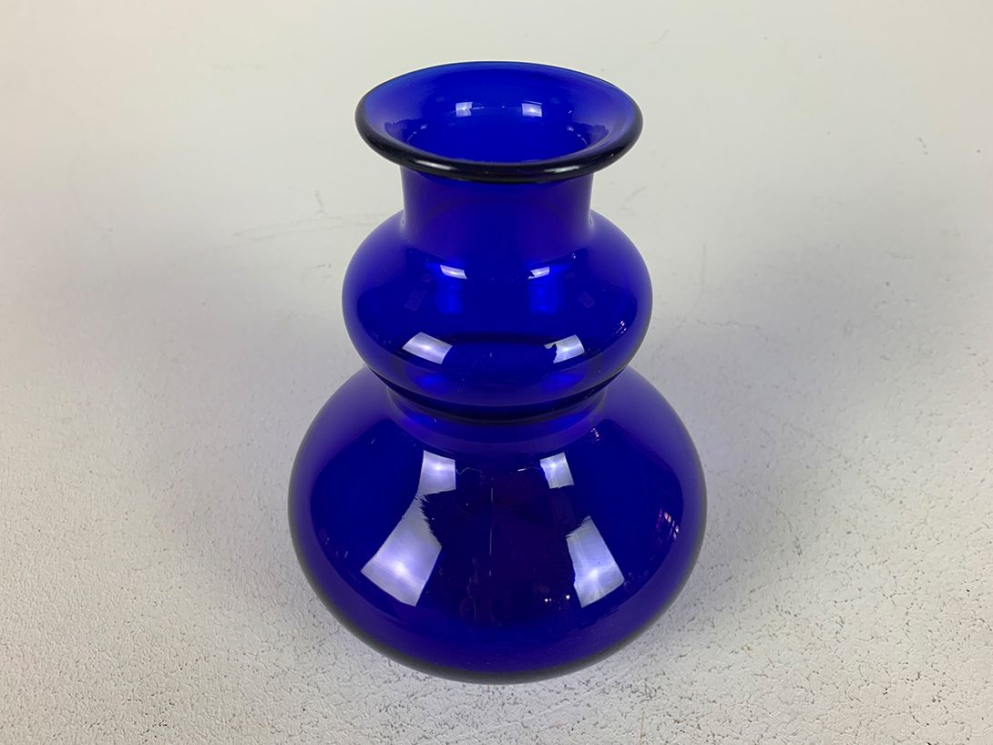 Foto Blue Glass Vase 1970 h18