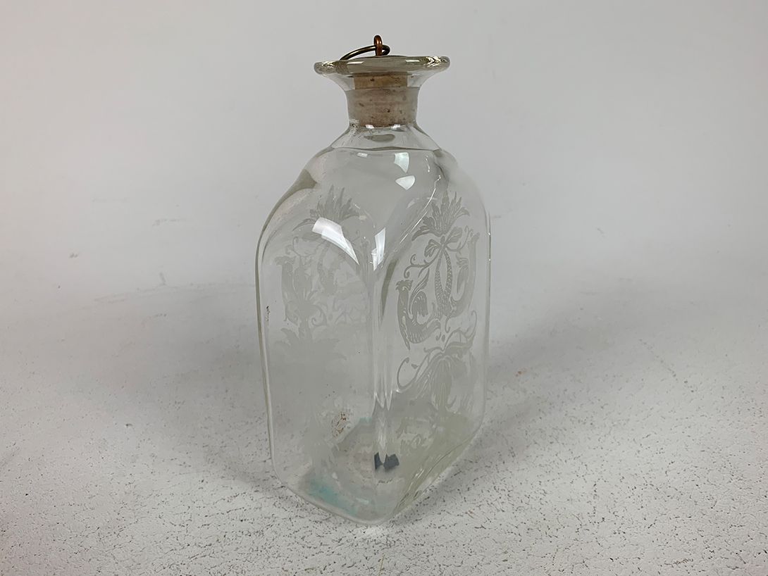 Foto Engraved Reijmyre Sweden Glass Carafe h19