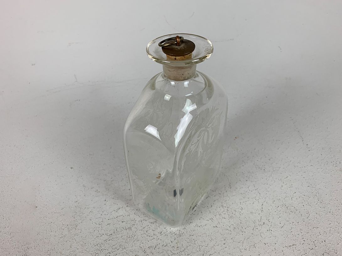 Foto Engraved Reijmyre Sweden Glass Carafe h19