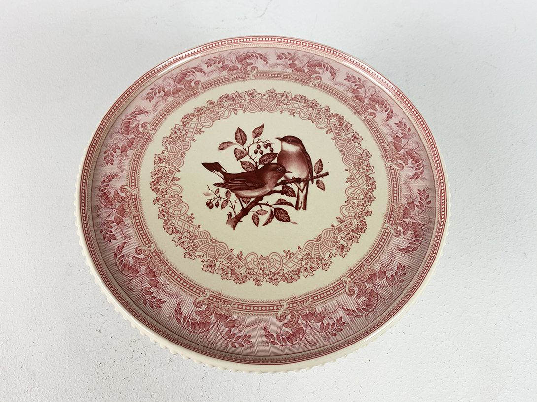 Foto Beautiful Porcelain Cake Plate on Base h16