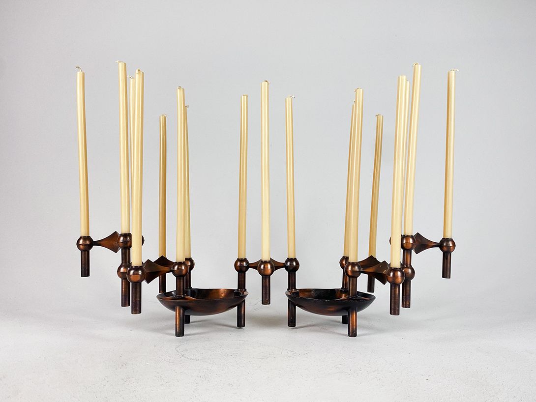 Foto Copper Ashtray and Candle Holder Combo