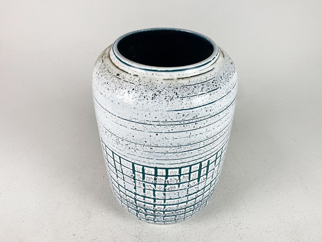 Foto Light Blue Ceramic Vase, Germany h29 B6