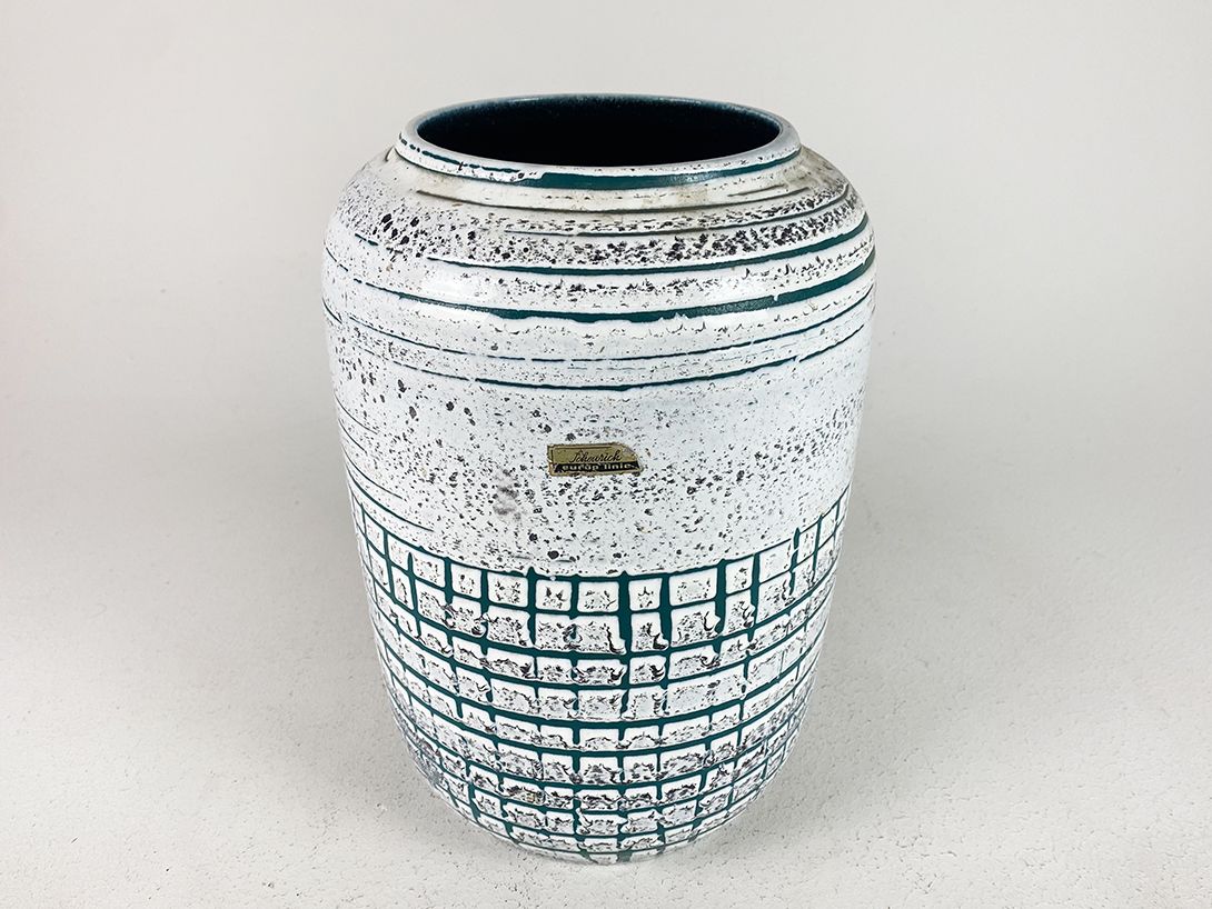 Foto Light Blue Ceramic Vase, Germany h29 B6