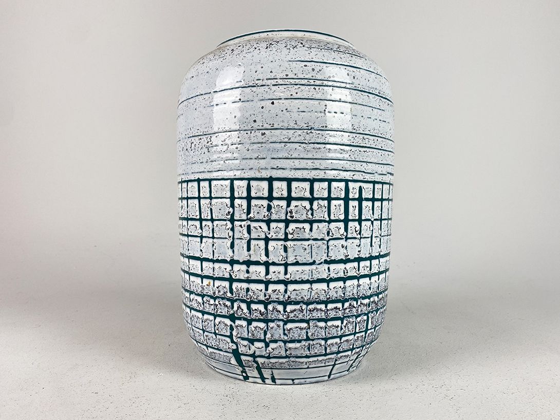 Foto Light Blue Ceramic Vase, Germany h29 B6