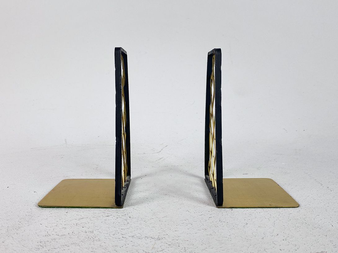 Foto Brass Gritted Bookends