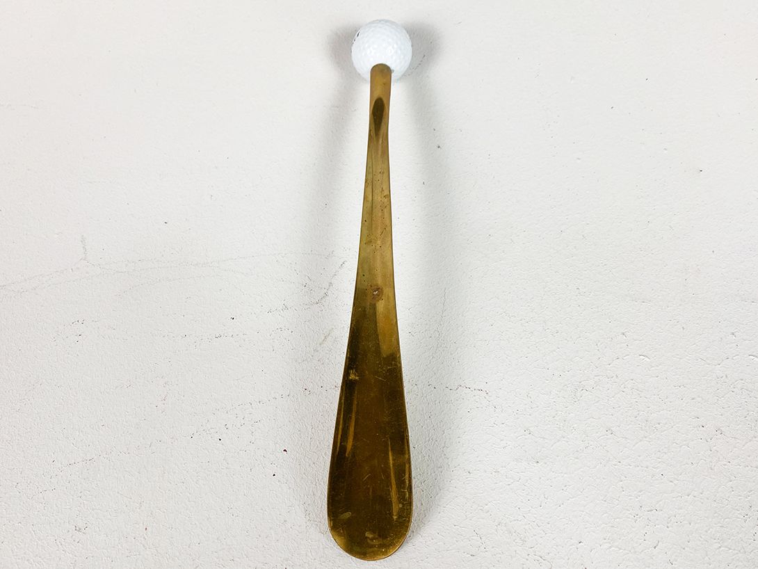 Foto Brass Shoehorn with Golf Ball L34