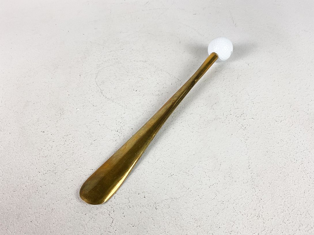 Foto Brass Shoehorn with Golf Ball L34