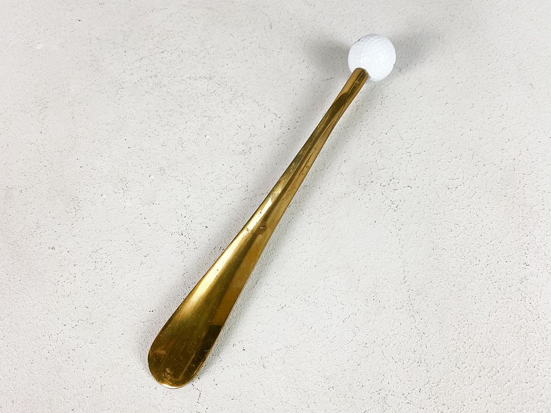 Foto Brass Shoehorn with Golf Ball L34