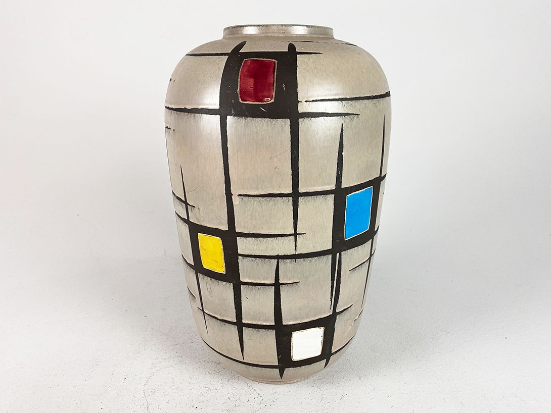 Foto Abstract Mondrian Style Vase h43 B7