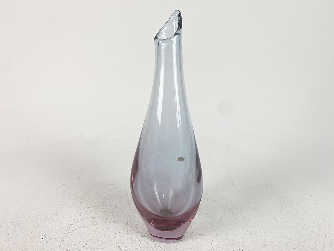 Foto Lavender Tinted Murano Glass Vase h30