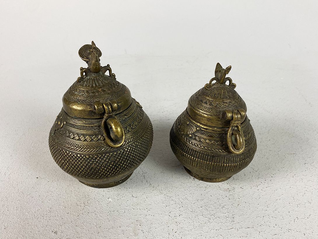 Foto Antique Chinese Tin Tableware h17x16x13