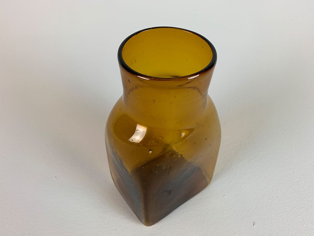 Foto Brown Apothecary Glass Bottle h24