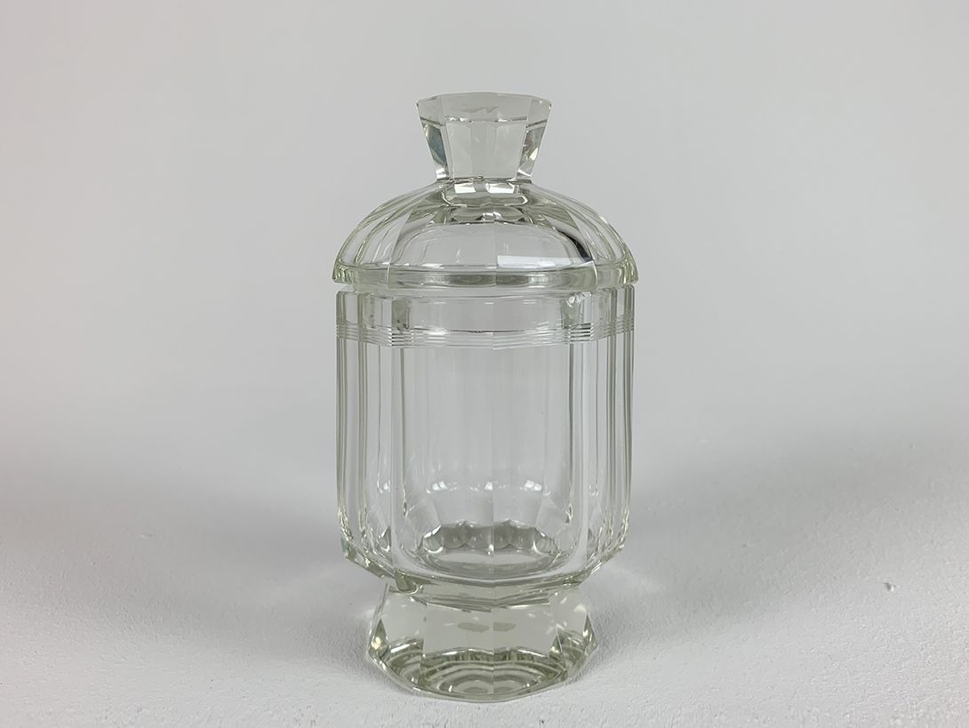 Foto Art Deco Glass Candy Jar h19