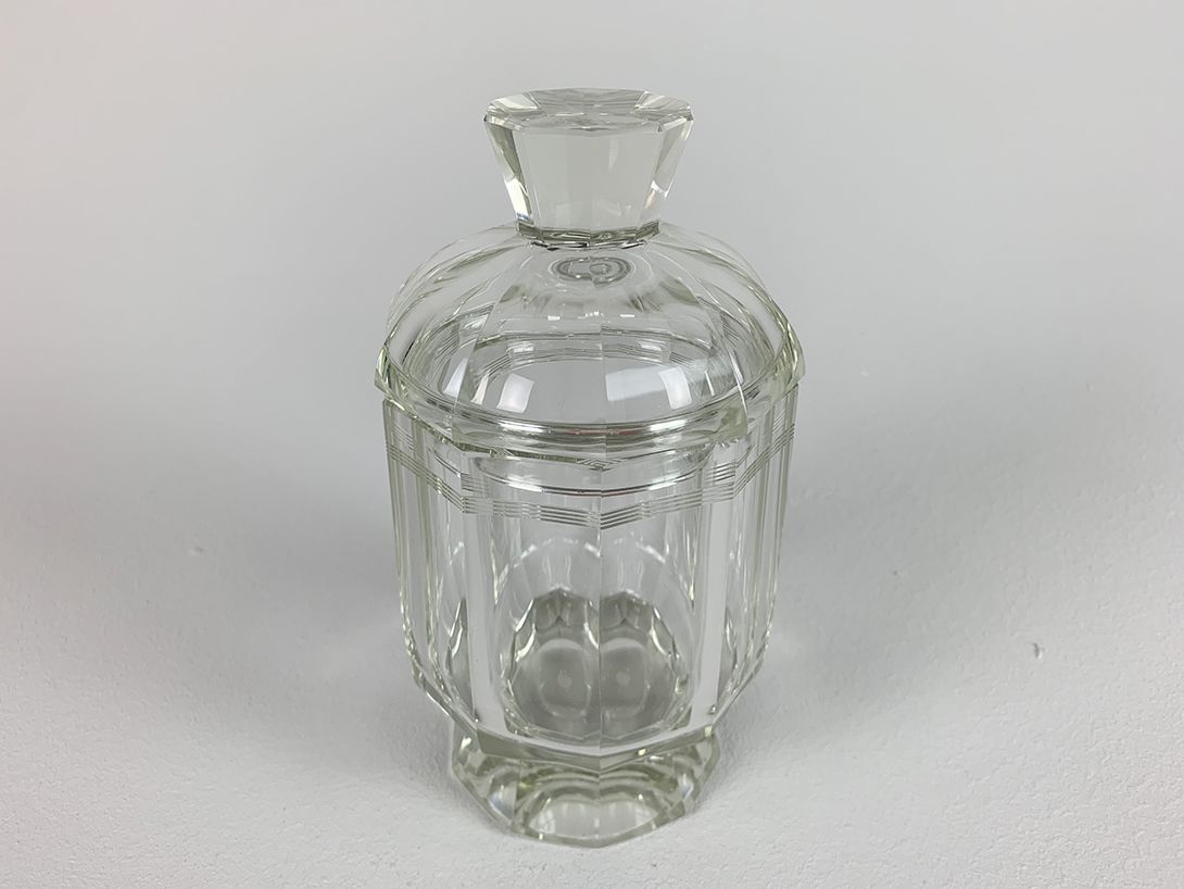 Foto Art Deco Glass Candy Jar h19