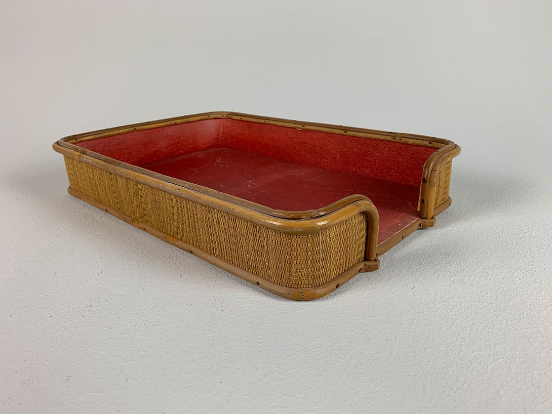 Foto Antique Bamboo Filing Tray