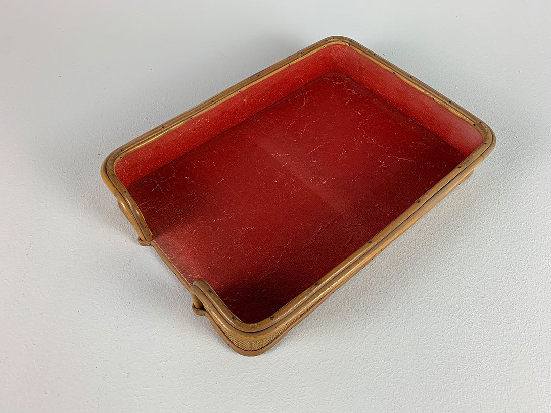 Foto Antique Bamboo Filing Tray