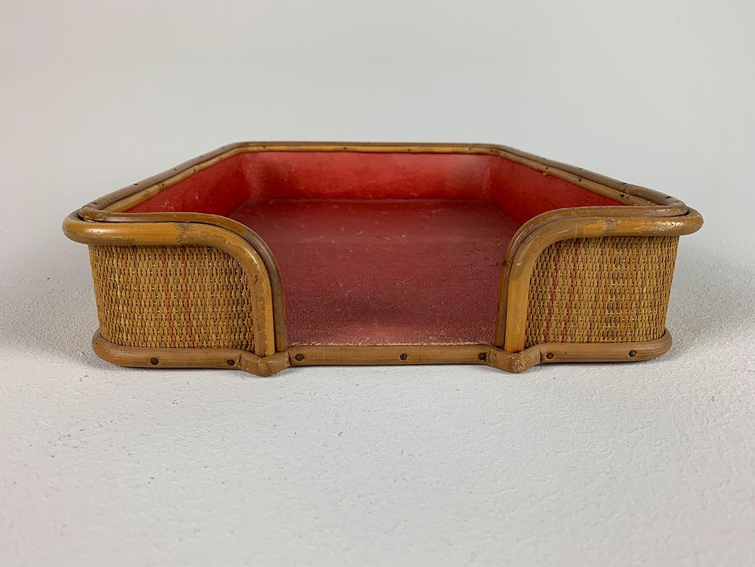 Foto Antique Bamboo Filing Tray