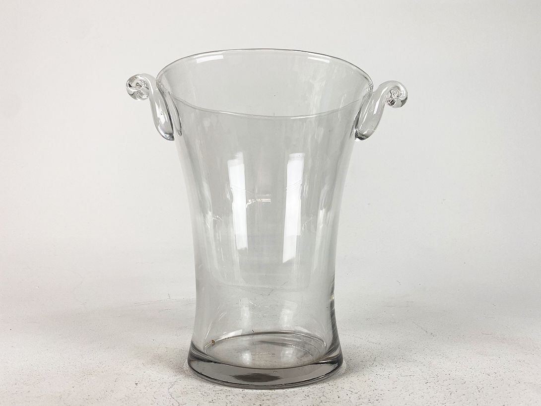 Foto Glass Vase with Handles h26