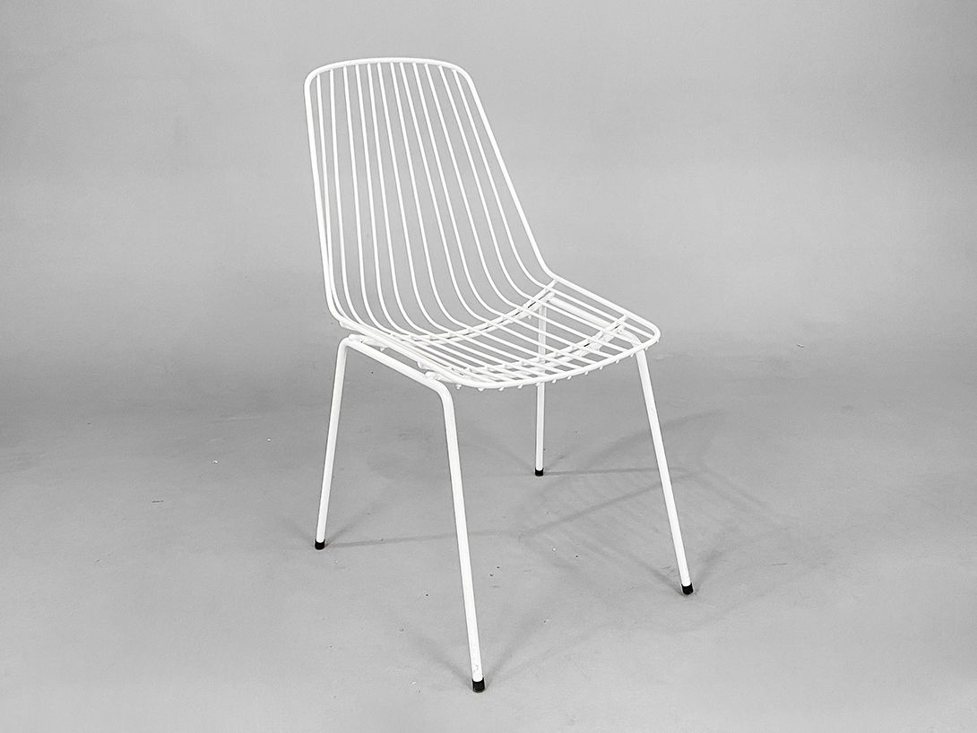 Foto White Metal Garden Chair