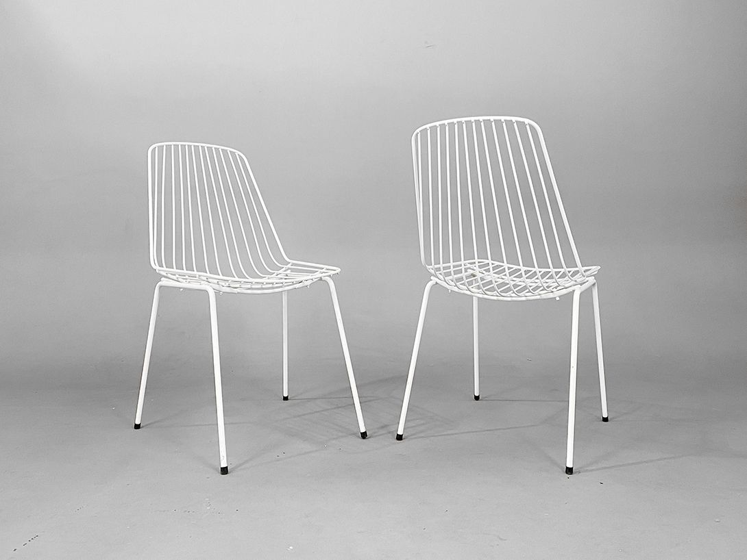 Foto White Metal Garden Chair