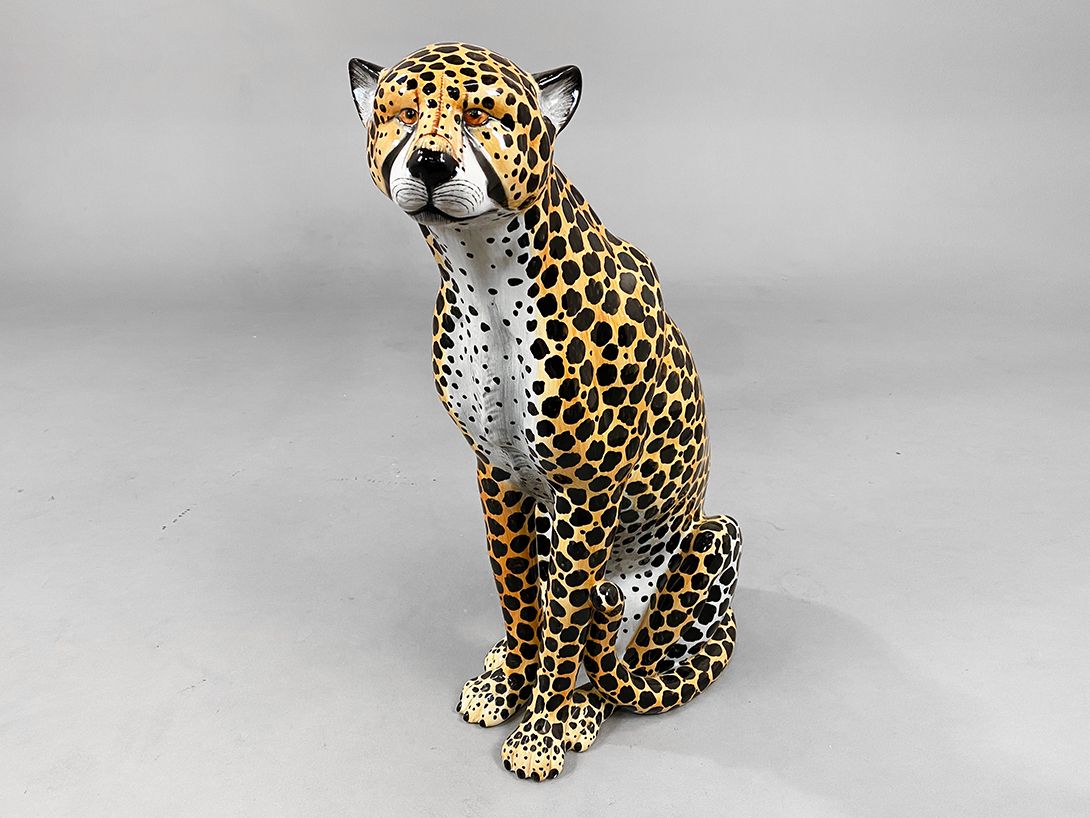Foto Porcelain Leopard Statue, Italy