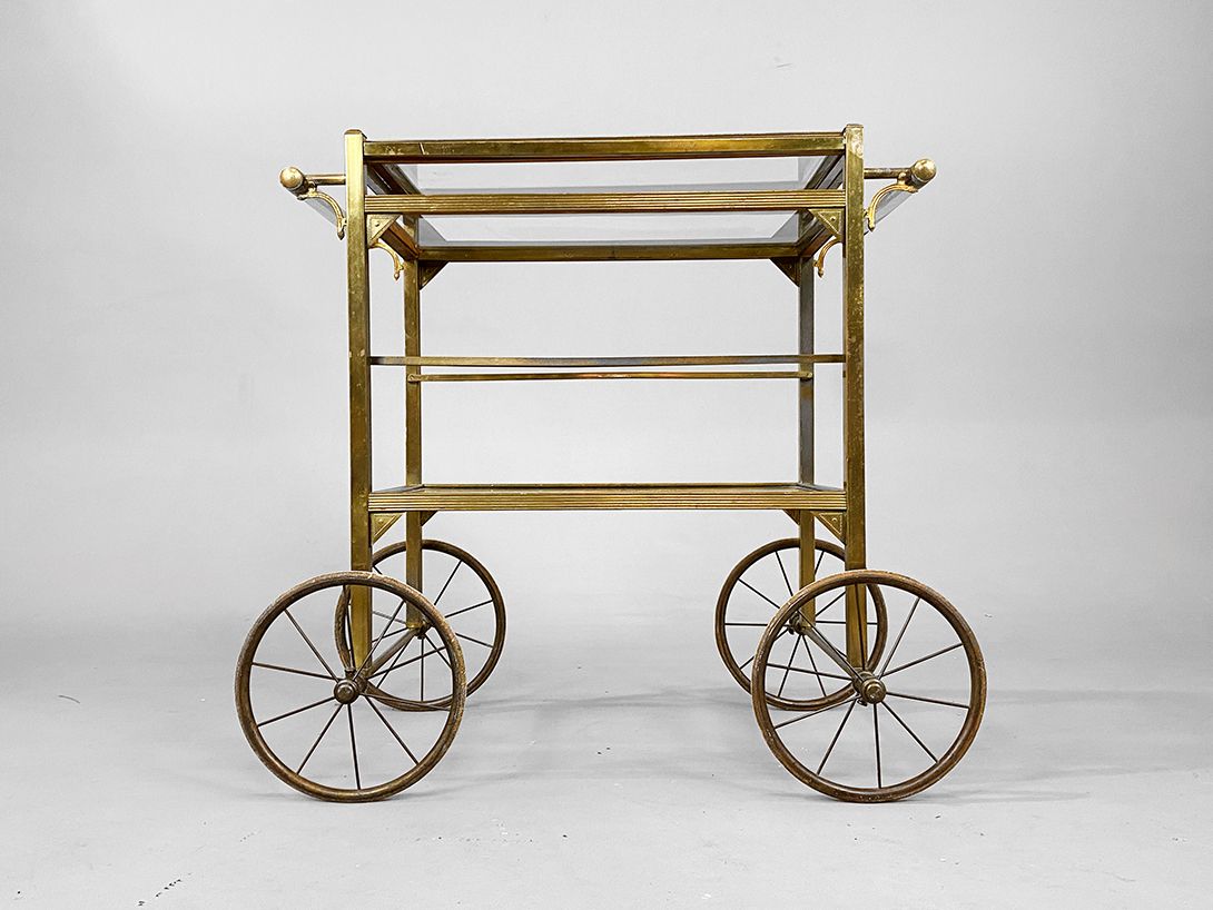 Foto Classy Brass Serving Cart h76x76x36 //