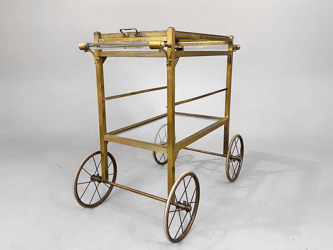 Foto Classy Brass Serving Cart h76x76x36 //