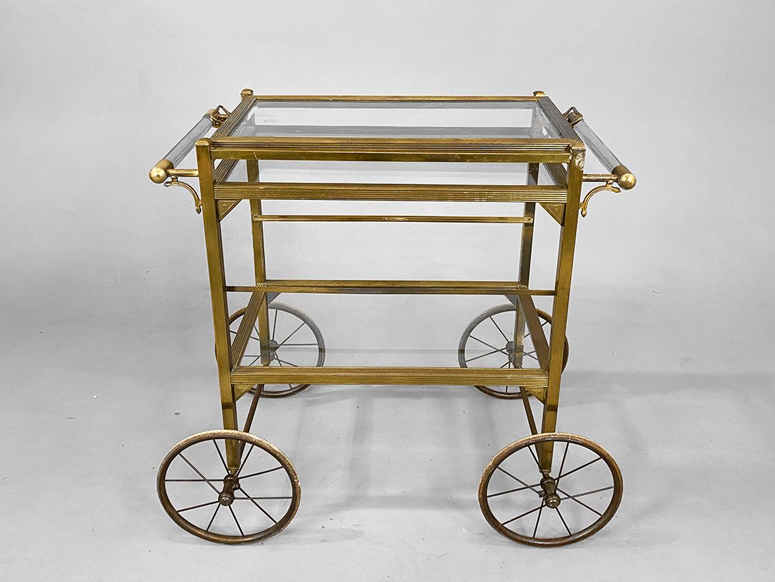 Foto Classy Brass Serving Cart h76x76x36 //