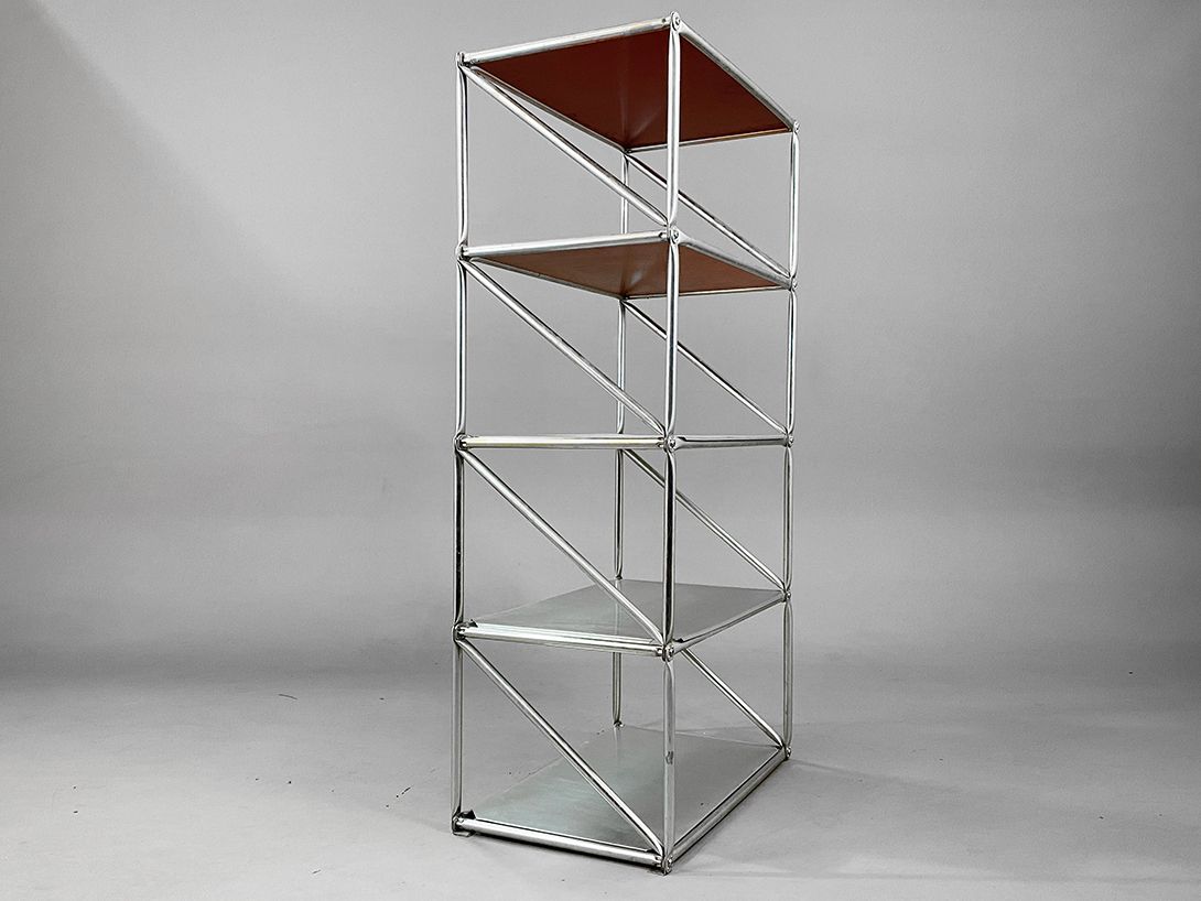 Foto Industrial System 180 Shelf, Wood and Steel h147
