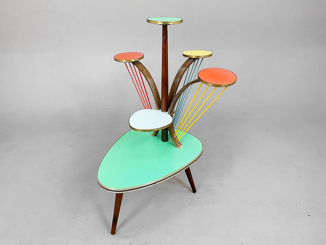 Foto Colorful Flower Table Masterpiece 1952 h90x55x63